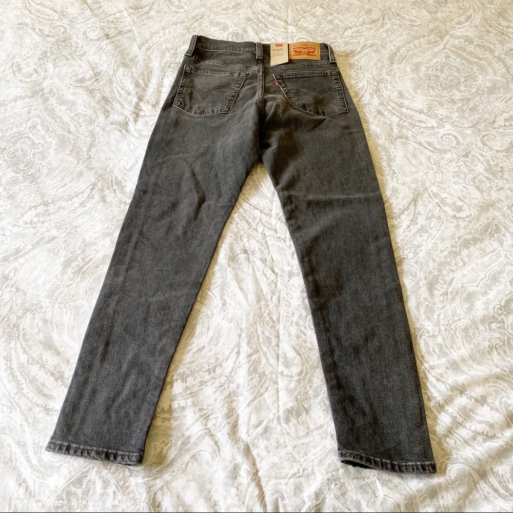 LEVI’S Wedgie Skinny Button Fly Jeans Black NWT - Picture 2 of 12